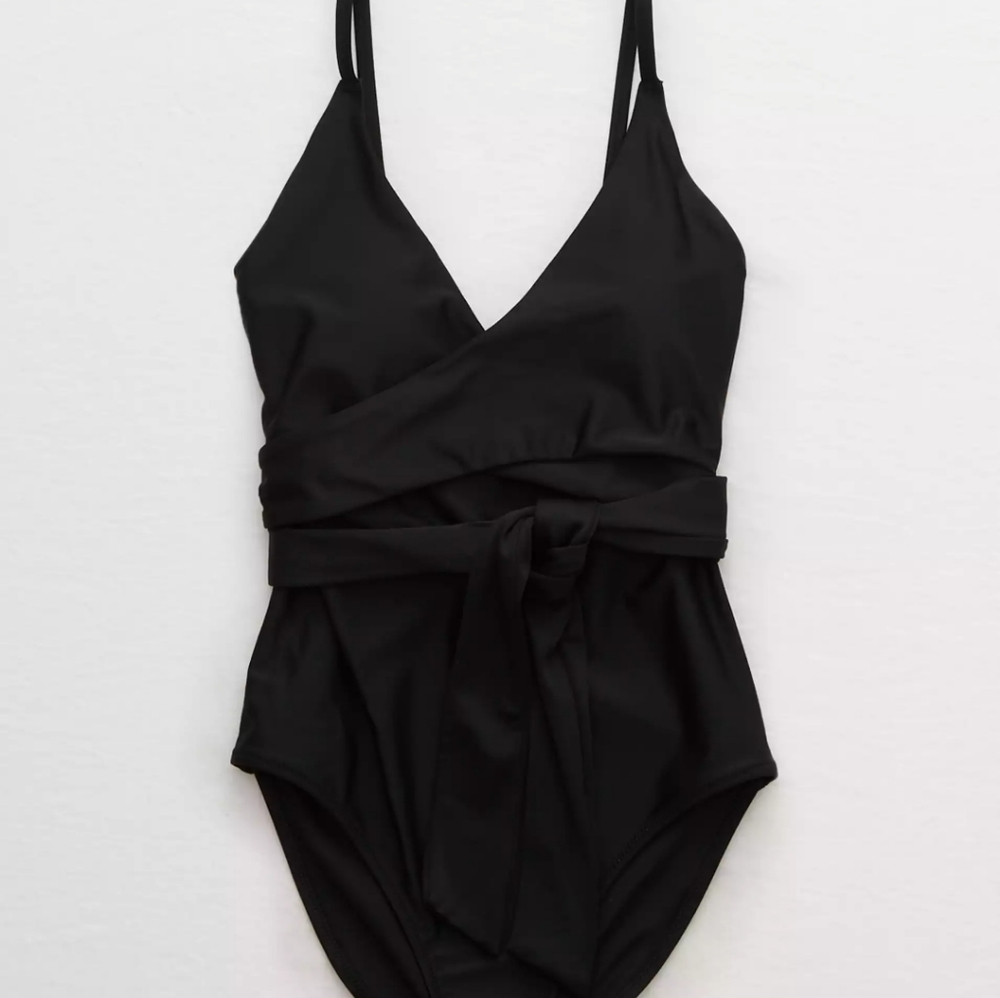 NWT Aerie one piece wrap swim suit